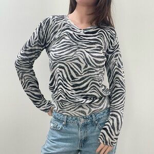 vintage Michael kors zebra sweater